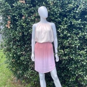 Young Fabulous & Broke Lightweight Pink Ombre’ Boho Semi Sheer Skirt